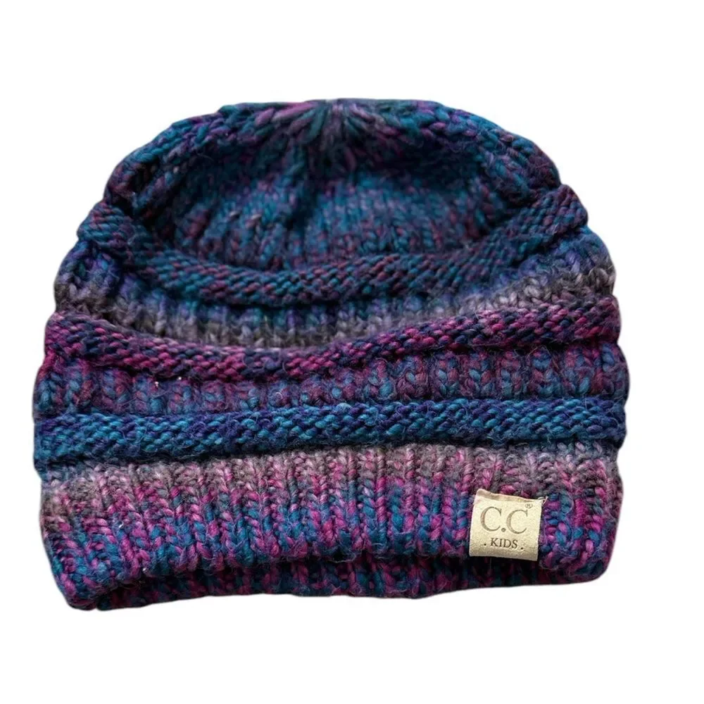 C.C. Purple & Blue Beanie